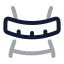 Bodyweight icon with twotone rounded style