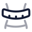 Bodyweight icon with twotone rounded style