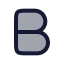 Bold icon with duotone rounded style