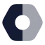 Bolt icon with bulk rounded style