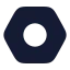 Bolt icon with solid rounded style
