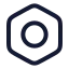 Bolt icon with stroke rounded style
