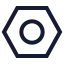 Bolt icon with stroke sharp style