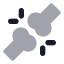 Bone icon with bulk rounded style
