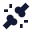 Bone icon with solid sharp style