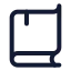 Book icon with stroke standard style