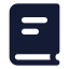 Book icon with solid standard style