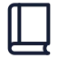 Book icon with stroke standard style