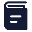 Book icon with solid standard style