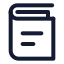 Book icon with stroke standard style
