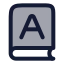 Booka icon with duotone rounded style