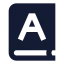 Booka icon with solid sharp style