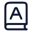Booka icon with stroke rounded style