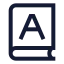 Booka icon with stroke sharp style