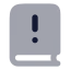 Bookalert icon with bulk rounded style