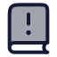 Bookalert icon with duotone rounded style