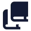 Bookcopy icon with solid sharp style