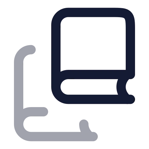 Book Copy Icon in Twotone Rounded style