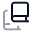 Bookcopy icon with twotone rounded style
