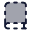 Bookdashed icon with duotone rounded style