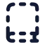 Bookdashed icon with solid rounded style