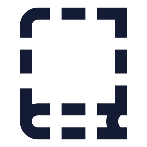 Book Dashed Icon in Solid Sharp style