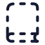 Bookdashed icon with stroke rounded style