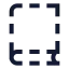 Bookdashed icon with stroke sharp style