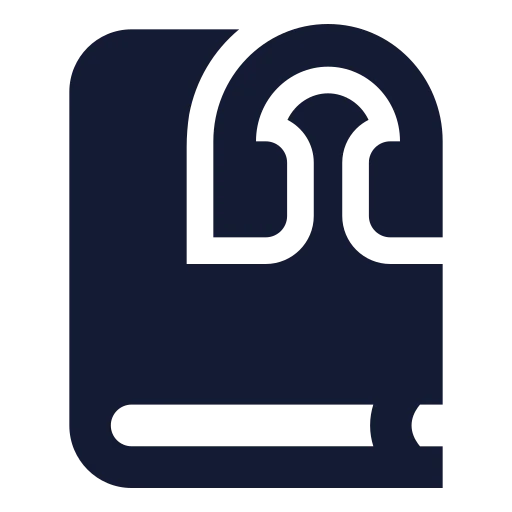Book Headphones Icon in Solid Sharp style