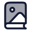 Bookimage icon with duotone rounded style