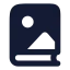Bookimage icon with solid rounded style