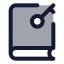 Bookkey icon with duotone standard style