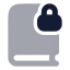 Booklock icon with bulk rounded style
