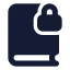 Booklock icon with solid standard style