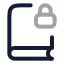 Booklock icon with twotone rounded style