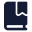 Bookmarked icon with solid standard style