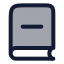 Bookminus icon with duotone rounded style