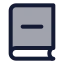 Bookminus icon with duotone standard style