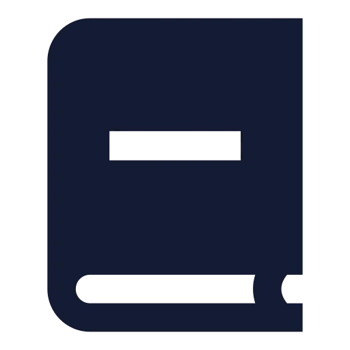 Book Minus Icon in Solid Sharp style