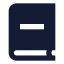 Bookminus icon with solid sharp style