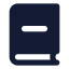 Bookminus icon with solid standard style