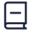 Bookminus icon with stroke sharp style