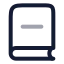 Bookminus icon with twotone rounded style
