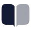 Bookopen icon with bulk rounded style