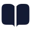 Bookopen icon with solid rounded style