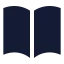 Bookopen icon with solid sharp style