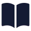 Bookopen icon with solid standard style
