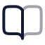 Bookopen icon with twotone rounded style