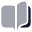 Bookopen icon with bulk rounded style