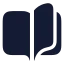 Bookopen icon with solid rounded style